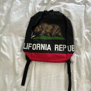 California Black and Red Backpack